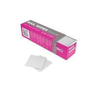 STALEKS PRO Smart Nail Wipes Lingettes nettoyantes pour ongles lisses 100 % sans peluches 400 unités, blanc