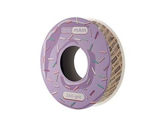 Staleks Rouleau de lime adhésive Base métal droite Pro Expert 20 WBE jusqu'à 100 recharges Donut. ATC/ATSC (PIÈCE DE RECHANGE ABRASIVE 240)