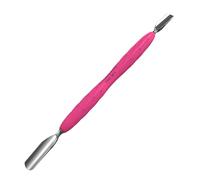 STALEKS UNIQ PQ-10/1 Double instrument de manucure avec manche en silicone (poussoir rond 7 mm/9 mm)