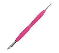 STALEKS UNIQ PQ-11/2 Double instrument de manucure avec manche en silicone (anneau + baguettes)