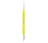 Staleks Repousse-cuticules manche silicone Gummy jaune acier inox stérilisable UNIQ 11 Type 2