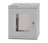 Stalflex Armoire à Crémaillère 10" 6U 300mm Porte Vitrée Gris RC10-6U-300GG