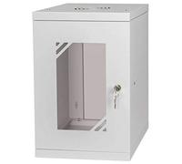 Stalflex Armoire à Crémaillère 10" 9U, 300mm, Porte Vitrée, Gris RC10-9U-300GG