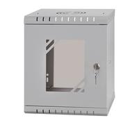 Stalflex Armoire à Crémaillère 10" 6U 300mm Porte Vitrée Gris RC10-6U-300GG