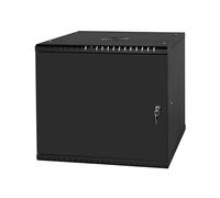 Stalflex Armoire à Crémaillère 19" 9U, 450mm, Porte Pleine, Noir RC19-9U-450MB