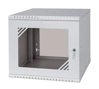 Stalflex Armoire à Crémaillère 19" 9U, 450mm, Porte Vitrée, Gris RC19-9U-450GG