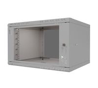 Stalflex Armoire à Crémaillère 19" 6U, 450mm, Porte Vitrée, Gris S-RC19-6U-450GG