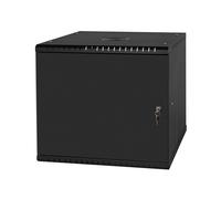 Stalflex Armoire à Crémaillère 19" 9U, 450mm, Porte Pleine, Noir RC19-9U-450MB