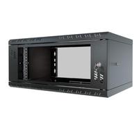 STALFLEX Armoire Réseau 19 Pouces - Baie Informatique 4U - Baie de Brassage pour Montage Mural - Capacité de Charge 40 kg - Profondeur 350 mm - Armoire Informatique - Noir