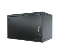 STALFLEX Armoire Réseau 19 Pouces - Baie Informatique 6U - Baie de Brassage pour Montage Mural - Capacité de Charge 40 kg - Profondeur 350 mm - Armoire Informatique - Noir
