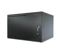 STALFLEX Armoire Réseau 19 Pouces - Baie Informatique 6U - Baie de Brassage pour Montage Mural - Capacité de Charge 40 kg - Profondeur 450 mm - Armoire Informatique - Noir
