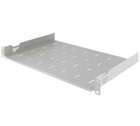 Stalflex Baie de Brassage 19 Pouces 1U 300mm - Acier Robuste - Rack pour Ordinateur et Serveur - Plateau Cantilever Universel Ventilé pour Montage en Rack