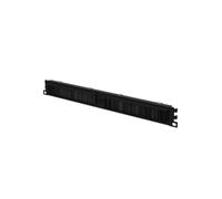 Stalflex Cable Management Plaque de Brossage 1U 19 Pouces - Baie de Brassage Fabriqué en métal très résistant - Informatique Serveur Accessoire