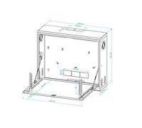 Stalflex Coffret RACK 19” Mural pour Réseau et CCTV