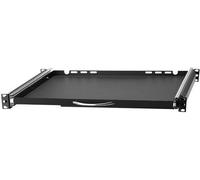 Stalflex Étagère extensible 19 pouces pour clavier et souris, 350mm Noir