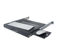 Stalflex Étagère pour clavier et souris 19" 1U, 350mm, Noir RSR-F2-19-1U-350B-KM