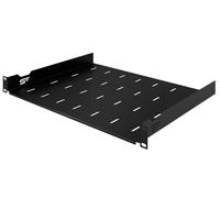 Stalflex Étagère Rack Serveur 1U - Etagere 19 Pouces pour Baie Informatique | Capacité de charge 9 kg - Fixation arrière - Profondeur variable