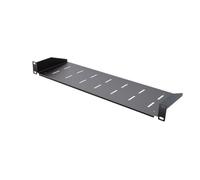 Stalflex Étagère Rack Serveur 1U - Etagere 19 Pouces pour Baie Informatique et Baie Serveur - Capacité de Charge 25 kg - Fixation arrière - Profondeur Variable