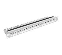 Stalflex Panneau de raccordement modulaire 24-Port 19" 1U gris PPM19-1U-24P-G