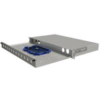 STALFLEX Montage en Rack Boîtier de Distribution de Fibres Optiques ECO 19 Pouces 1U 12x Simplex LC/PC - Organisation Facile des Câbles de Fibre Optique - Fabriqué en Acier