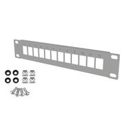 STALFLEX Panneau de Brassage pour Armoire Réseau - 12 Ports - Modulaire - Panneau de Brassage 1U 10 Pouces - pour modules Keystone - Montage en Baie de Serveur - Rack
