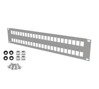 STALFLEX Panneau de Brassage pour Armoire Réseau - 48 Ports - Modulaire - Panneau de Brassage 2U 19 Pouces - pour modules Keystone - Montage en Baie de Serveur - Rack