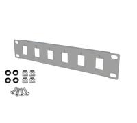 STALFLEX Panneau de Brassage pour Armoire Réseau - 6 Ports - Modulaire - Panneau de Brassage 1U 10 Pouces - pour modules Keystone - Montage en Baie de Serveur - Rack