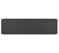 Stalflex Panneau d'obturation 3U pour Rack 19 Pouces - Panneau d'obturation pour Montage en Racks pour Ordinateur et Serveur - Remplissage de Serveur Rack pour Armoire réseau