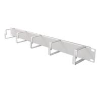 Stalflex Plateau de Gestion de Câbles 19 Pouces 1U - Cache Câble en Acier