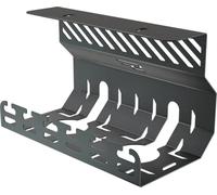 Stalflex Plateau de Gestion de Câbles 20 cm - Cache Câble en acier - Range Cable sous Bureau - Chemin de Cable Bureau - Capacité de Charge 5 kg