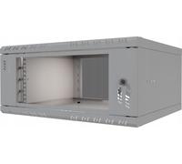 Stalflex Armoire de données standard 48,3 cm 4U 450 mm - Acier robuste - Rack et armoire d'équipement réseau - Armoire serveur compatible avec étagère et rails de rack - Porte en verre