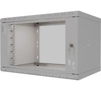Stalflex Armoire à Crémaillère 19" 6U 350mm Porte Vitrée Gris S-RC19-6U-350GG