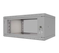 Stalflex Armoire à Crémaillère 19" 4U 350mm Porte Vitrée Gris S-RC19-4U-350GG