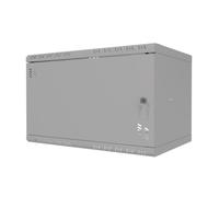 Stalflex Armoire à Crémaillère 19" 6U 350mm Porte métallique Gris S-RC19-6U-350MG