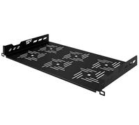 Stalflex Serveur Baie de Brassage 19 Pouces 1U 250mm - Acier Robuste - Racks pour Ordinateur et Serveur - Plateau Cantilever Professionnel Ventilé pour Montage en Rack Serveur