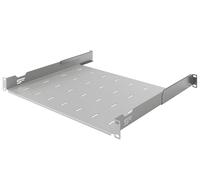Stalflex Serveur Baie de Brassage 19 Pouces 1U 350mm - Acier Robuste - Racks pour Ordinateur et Serveur - Plateau Cantilever Universel Réglable Ventilé pour Montage en Rack Serveur