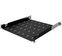 Stalflex Serveur Baie de Brassage 19 Pouces 1U 450mm - Acier Robuste - Racks pour Ordinateur et Serveur - Plateau Cantilever Universel Réglable Ventilé pour Montage en Rack Serveur