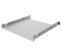 Stalflex Serveur Baie de Brassage 19 Pouces 1U 450mm - Acier Robuste - Racks pour Ordinateur et Serveur - Plateau Cantilever Universel Réglable Ventilé pour Montage en Rack Serveur