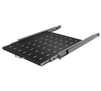 Stalflex Serveur Baie de Brassage 19 Pouces 1U 550mm - Acier Robuste - Racks pour Ordinateur et Serveur - Plateau Cantilever Universel Pull-Out Ventilé pour Montage en Rack Serveur