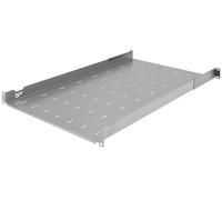 Stalflex Serveur Baie de Brassage 19 Pouces 1U 750mm - Acier Robuste - Racks pour Ordinateur et Serveur - Plateau Cantilever Universel Réglable Ventilé pour Montage en Rack Serveur