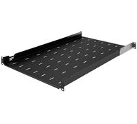 Stalflex Serveur Baie de Brassage 19 Pouces 1U 750mm - Acier Robuste - Racks pour Ordinateur et Serveur - Plateau Cantilever Universel Réglable Ventilé pour Montage en Rack Serveur