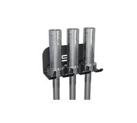 STALFLEX Support pour Haltères Olympiques - 3 Emplacement - Charge Maximale 300 kg - Support Mural pour Barre d'Haltères en Acier - Rangement Mural pour Haltères pour Home Gym