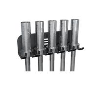 STALFLEX Support pour Haltères Olympiques - 5 Emplacement - Charge Maximale 500 kg - Support Mural pour Barre d'Haltères en Acier - Rangement Mural pour Haltères pour Home Gym