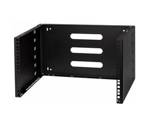 Stalflex Support Rack Mural 19" 6U, 330 mm, Noir – Coffret Acier Peu Encombrant pour Réseaux et Serveurs WRH19-6U/4U-330B