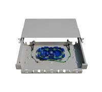 Stalflex Tiroir d'alimentation pour câbles 19" 1U, Gris CRDS-19-1U-G