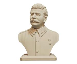 Staline Buste Joseph Staline Statue en marbre Sculpture Staline, 1/8 Russe URSS Leader Modèle d'impression 3D Figurines Staline blanches, décoration de bureau, cadeau 11 cm
