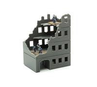 Stalingrad Maison détruite avec arche MST2 Bâtiment à 3 étages | Terrain de Wargaming | Échelle 28 mm et 15 mm | Modèle d'impression 3D (28 mm (1/56))