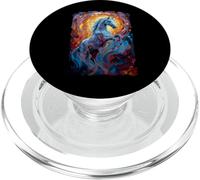 Stallion Mystic Cheval Sauvage Cheval Crinière Hobby Horsing PopSockets PopGrip pour MagSafe