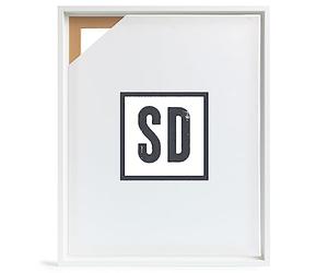 Stallmann Design Cadre à joint d'ombre pour châssis | 20x40 cm | Blanc | MDF cadre pour toiles avec effet de profondeur | avec accessoires de montage | Cadre sans verre ni dos d'âne