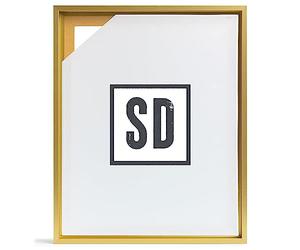 Stallmann Design Cadre à joint d'ombre pour châssis | 30x40 cm | Or | MDF cadre pour toiles avec effet de profondeur | avec accessoires de montage | Cadre sans verre ni dos d'âne